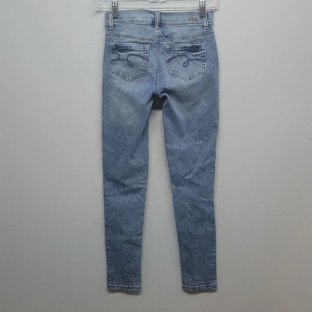 Justice 14 slim destructed distressed jegging skinny jeans